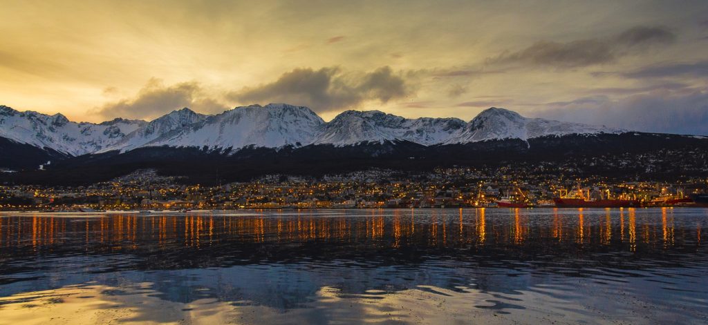 Ushuaia, Argentina - view from the sea