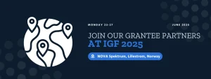 Graphic image with details of the Internet Governance Forum 2025 Event