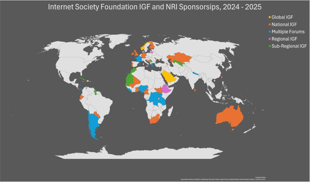 Infographic of the global map