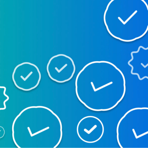 Image displaying verified symbols.