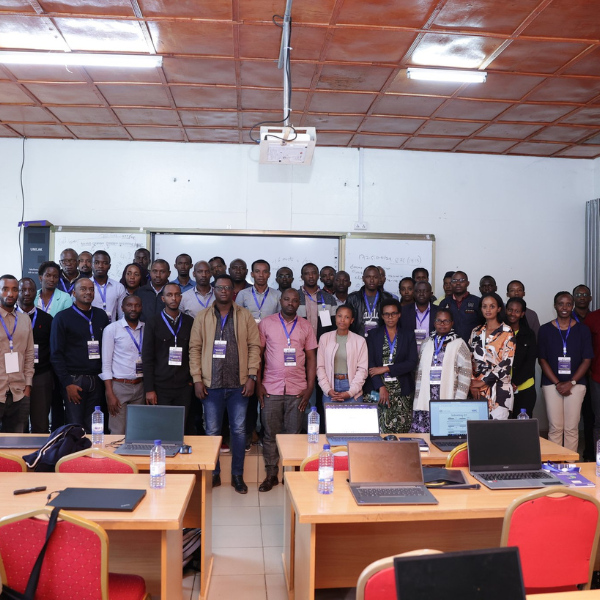 A group of people in a room.